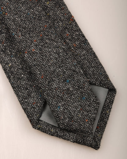 TS(S) STRIPE WOOL TWEED CLOTH NECK TIE - GREY
