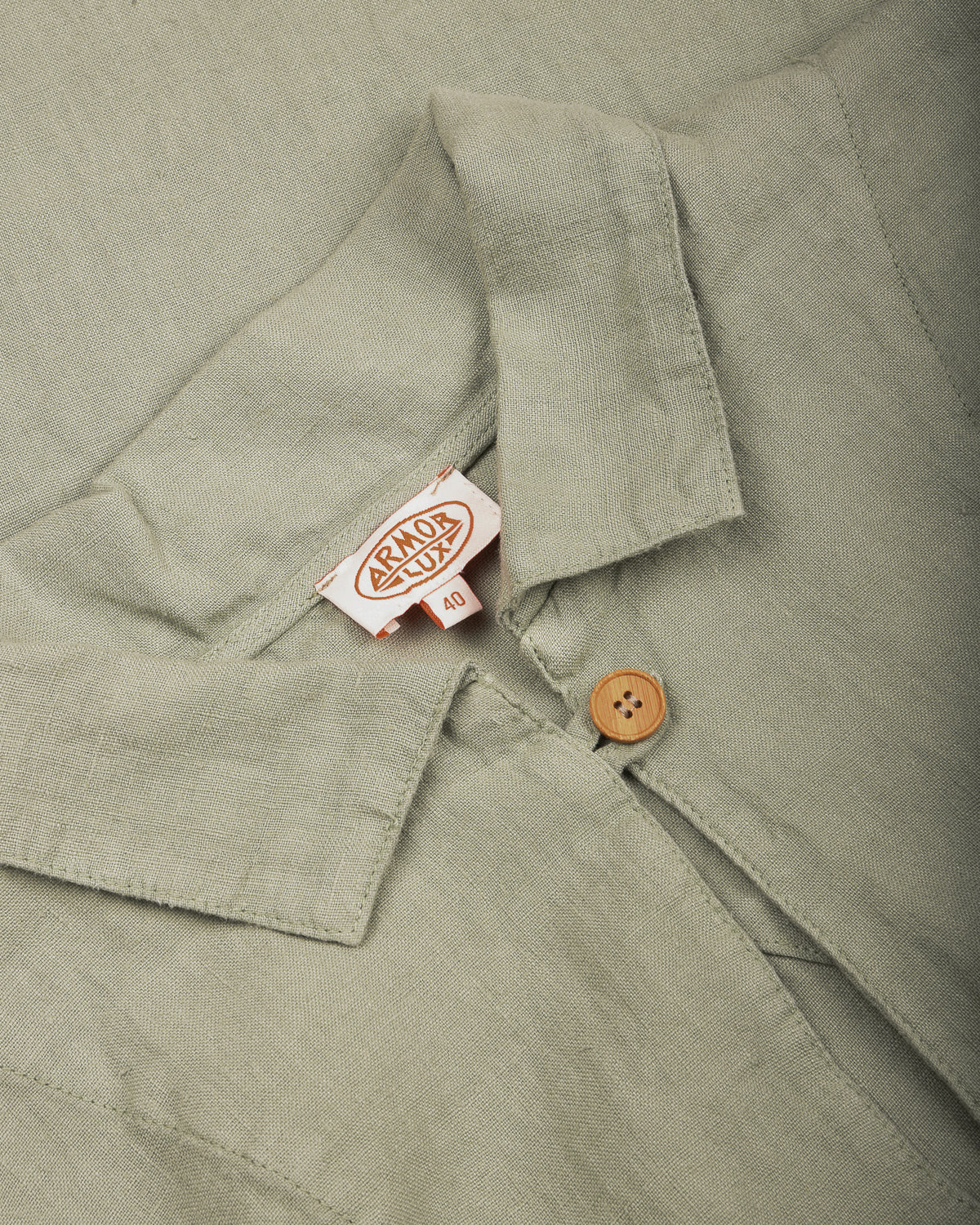 ARMOR LUX HERITAGE LINEN SMOCK DRESS - SHADOW
