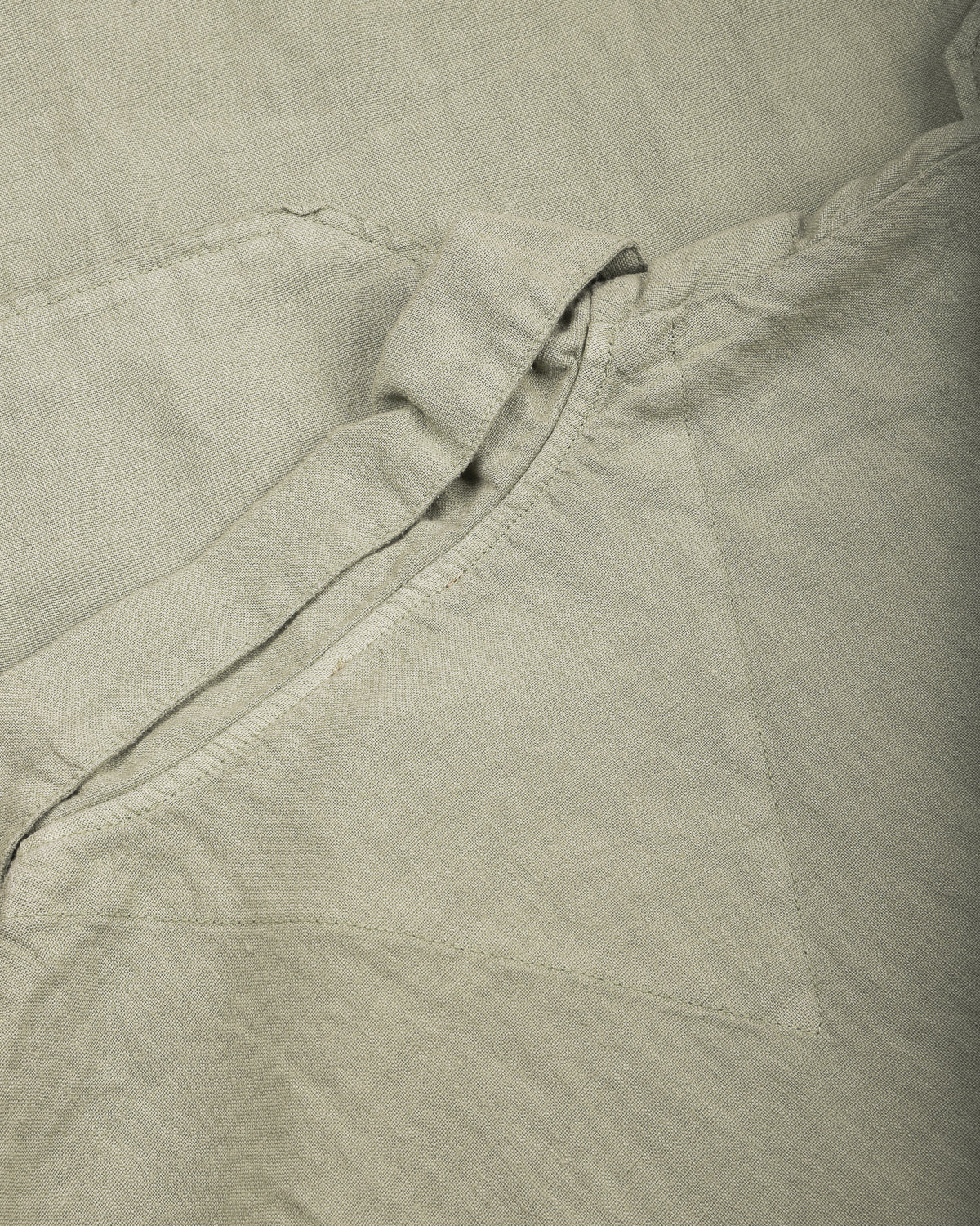 ARMOR LUX HERITAGE LINEN SMOCK DRESS - SHADOW