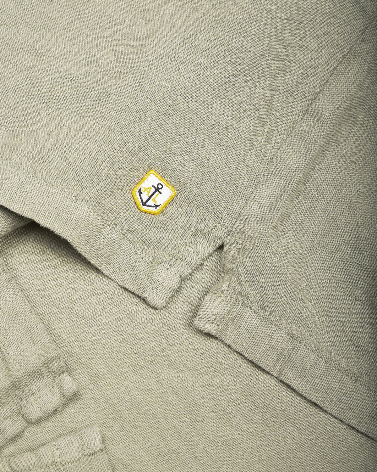 ARMOR LUX HERITAGE LINEN SMOCK DRESS - SHADOW