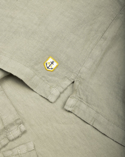 ARMOR LUX HERITAGE LINEN SMOCK DRESS - SHADOW