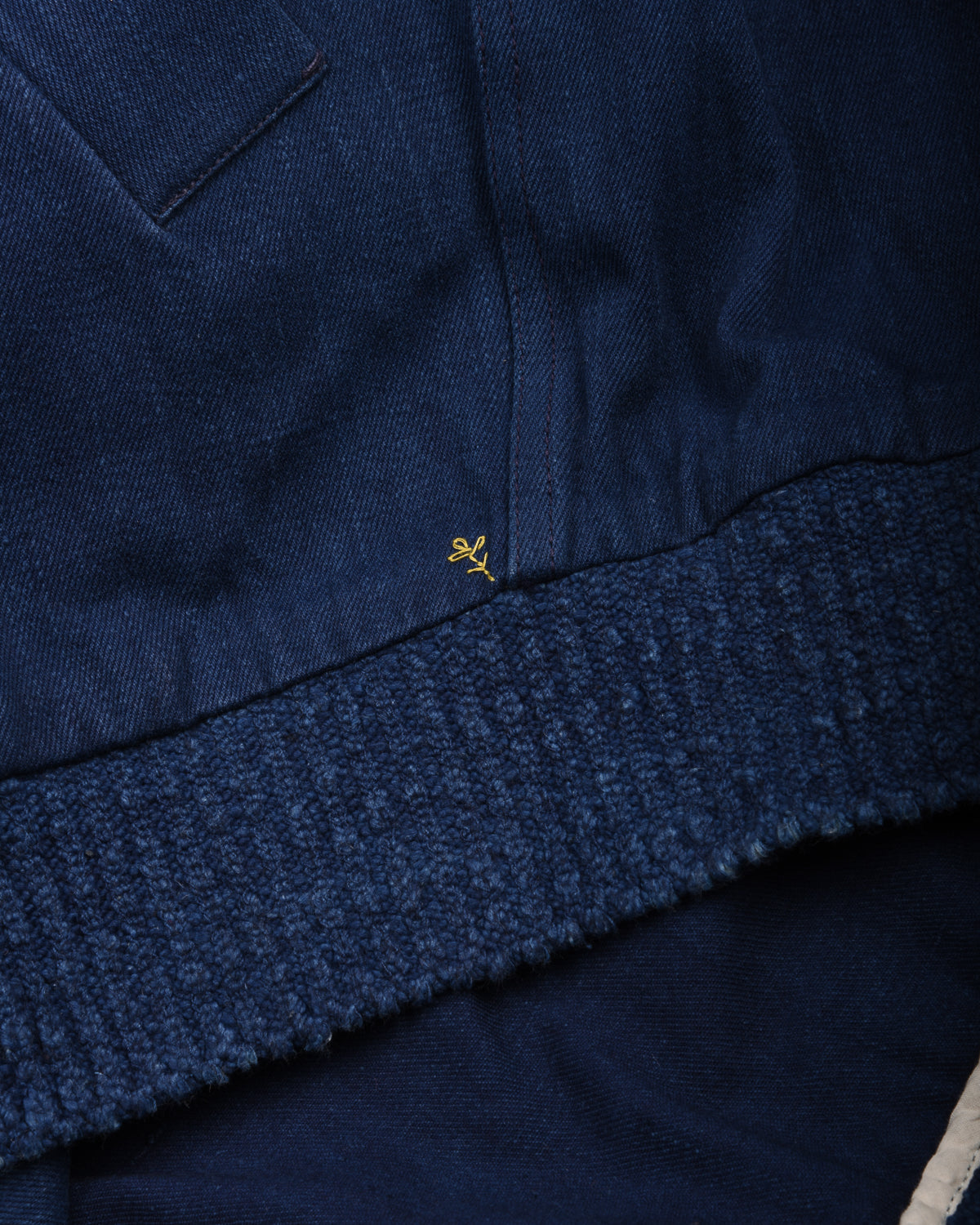 11.11 UNISEX NICK COTTON BOMBER JACKET - INDIGO