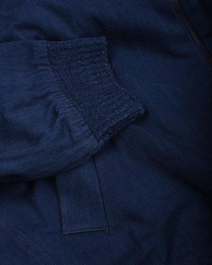 11.11 UNISEX NICK COTTON BOMBER JACKET - INDIGO