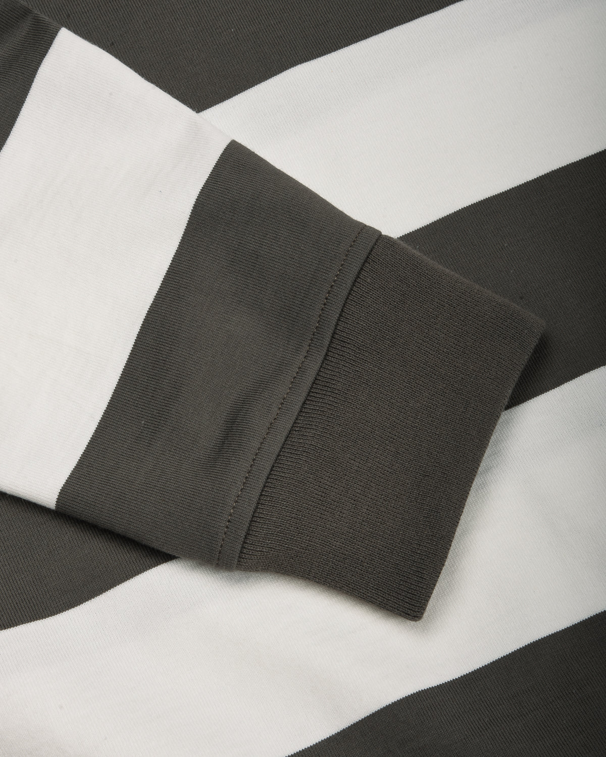 ARMOR LUX WIDE STRIPE LS TEE - CHIMERA/ MILK