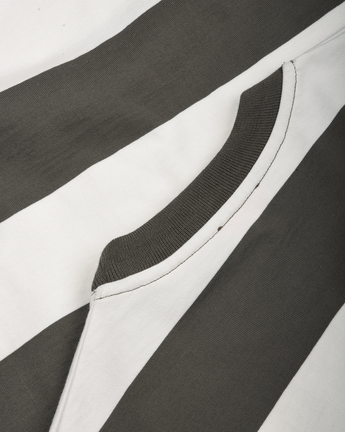ARMOR LUX WIDE STRIPE LS TEE - CHIMERA/ MILK