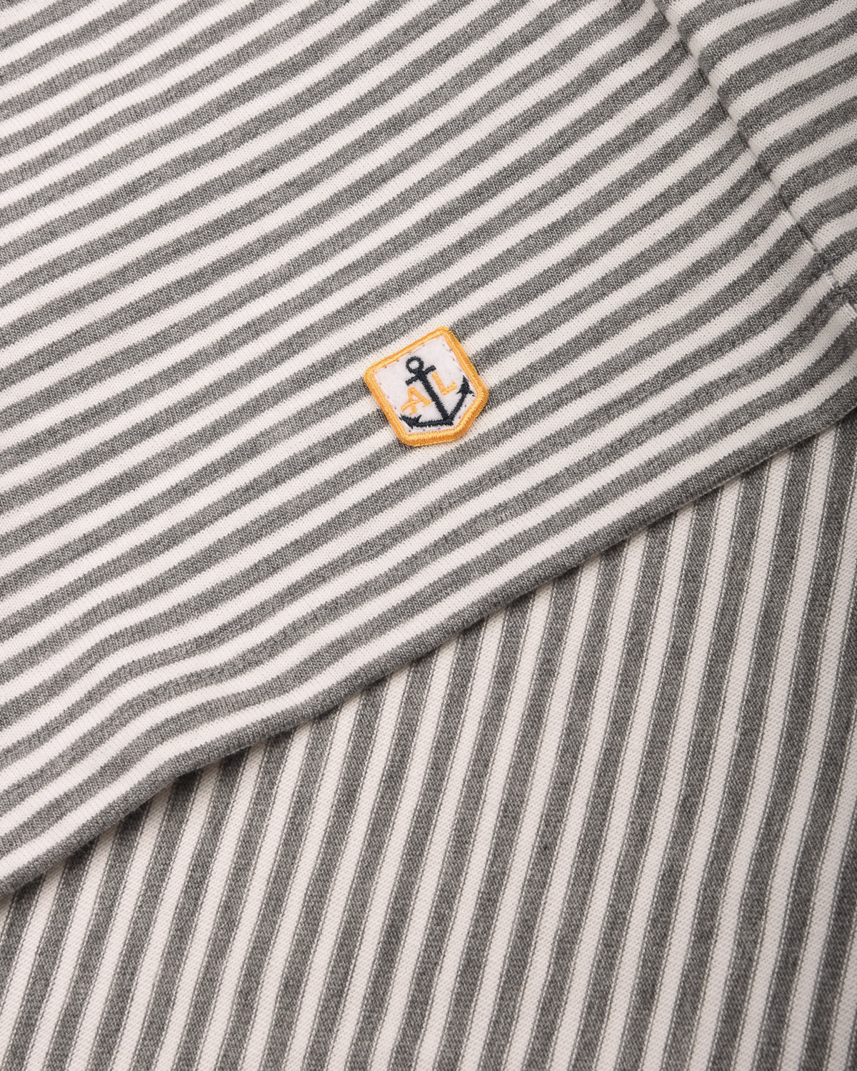 ARMOR LUX HERITAGE STRIPED T-SHIRT - MISTY GREY/ MILK