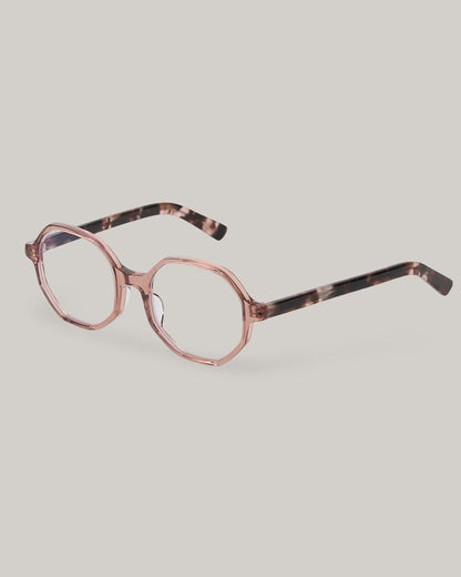 BUDDY OPTICAL 'a' FRAME  - PINK/ AMBER