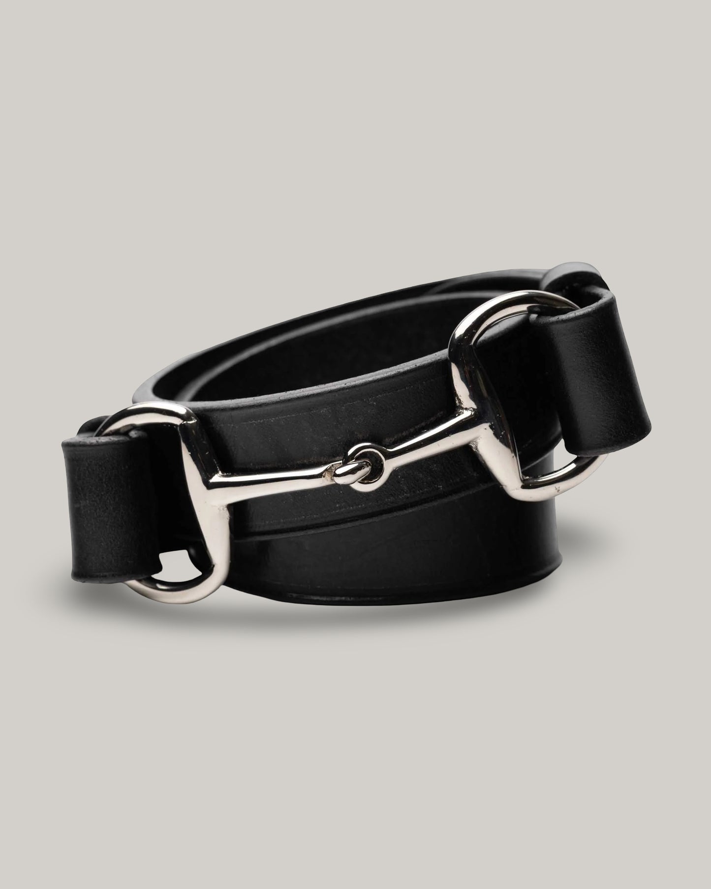 ALLEVOL ASHTON BELT - BLACK/ NICKEL
