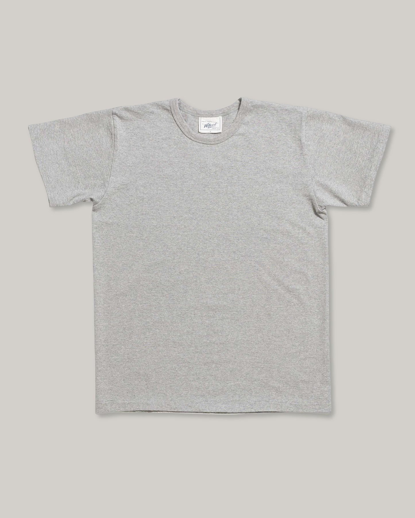 ALLLEVOL HEAVY DUTY CREW NECK T-SHIRT - GREY MELANGE