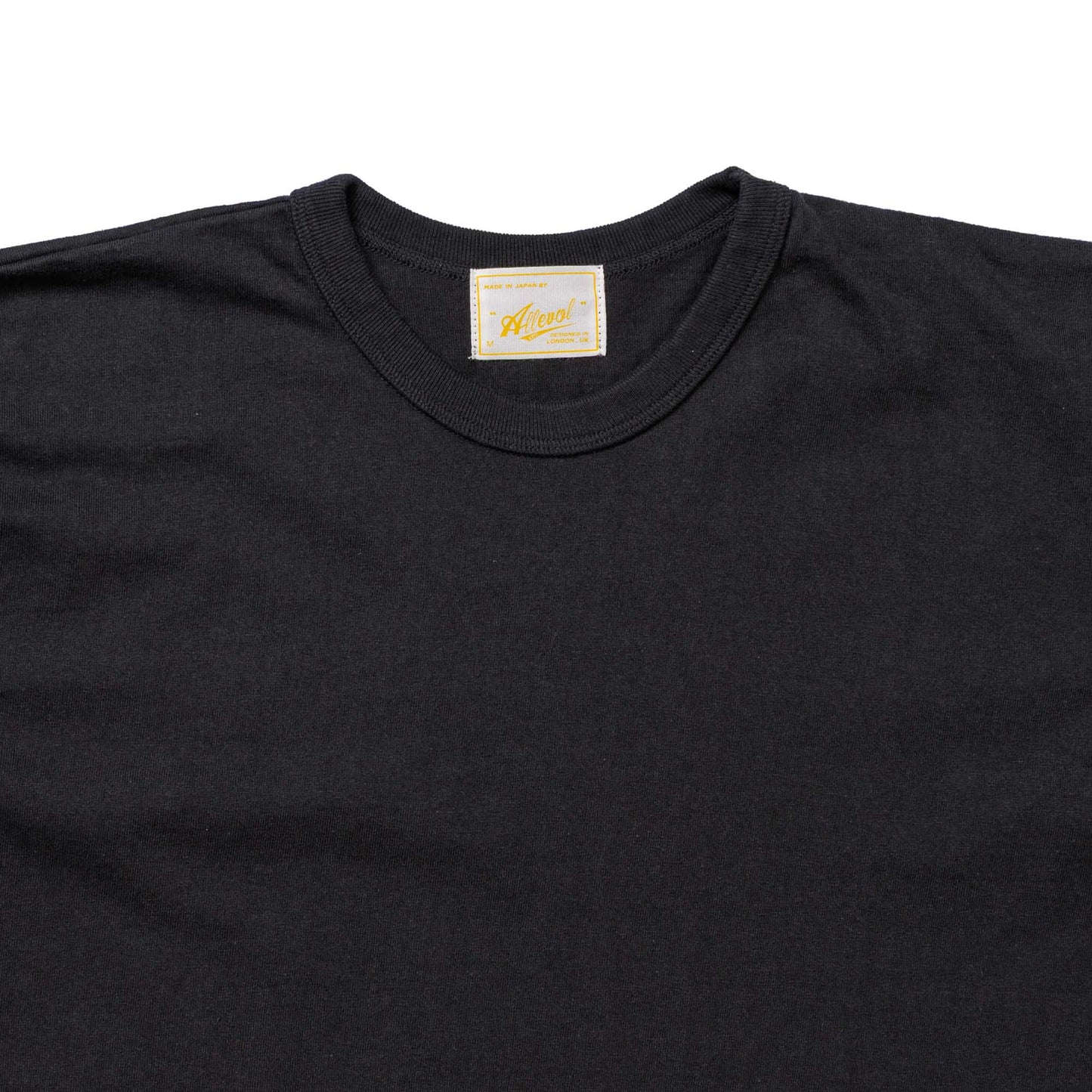 ALLLEVOL HEAVY DUTY CREW NECK T-SHIRT CROPPED - BLACK