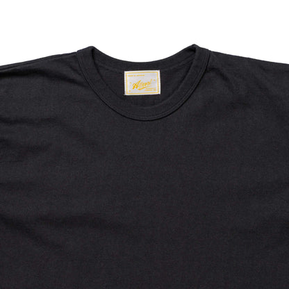 ALLLEVOL HEAVY DUTY CREW NECK T-SHIRT CROPPED - BLACK