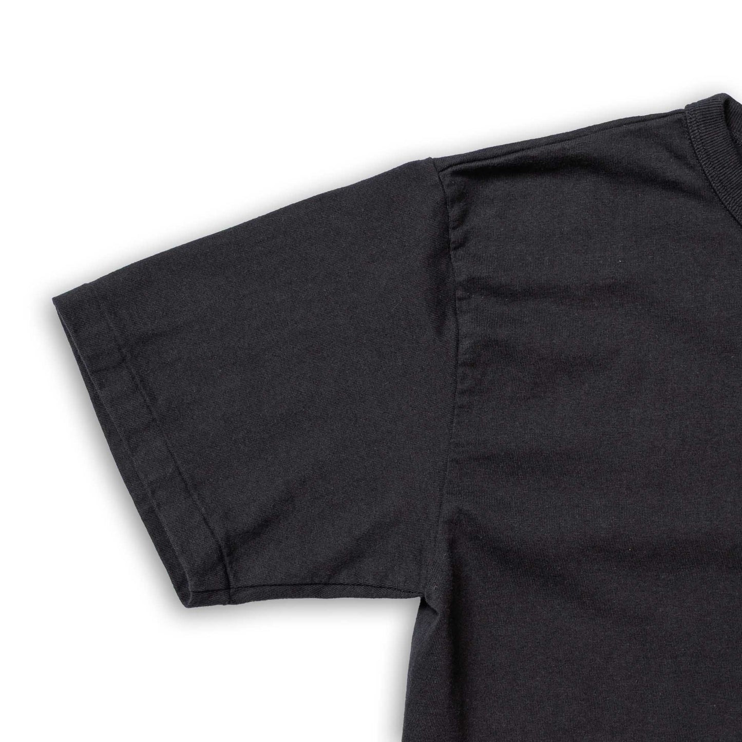 ALLLEVOL HEAVY DUTY CREW NECK T-SHIRT CROPPED - BLACK