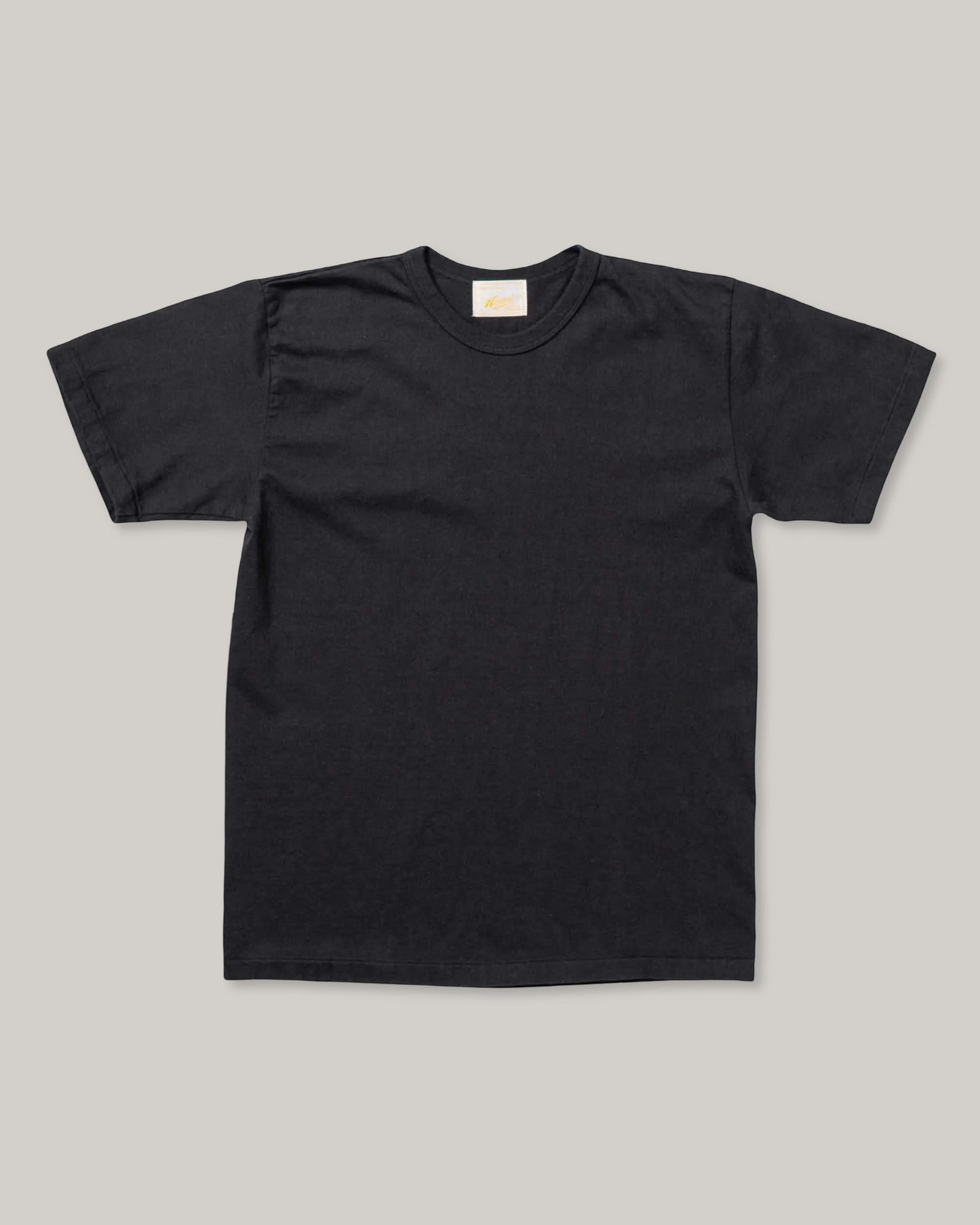 ALLLEVOL HEAVY DUTY CREW NECK T-SHIRT CROPPED - BLACK