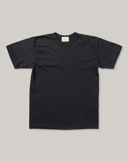 ALLLEVOL HEAVY DUTY CREW NECK T-SHIRT CROPPED - BLACK