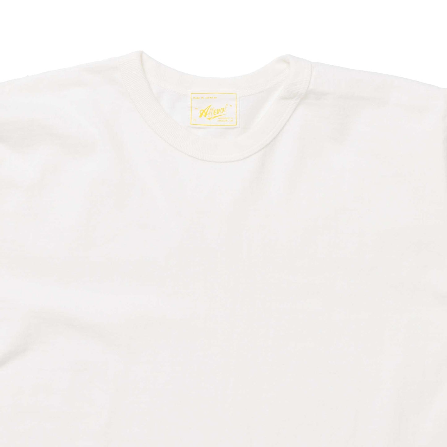 ALLLEVOL HEAVY DUTY CREW NECK T-SHIRT CROPPED - WHITE