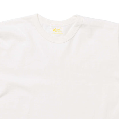 ALLLEVOL HEAVY DUTY CREW NECK T-SHIRT CROPPED - WHITE