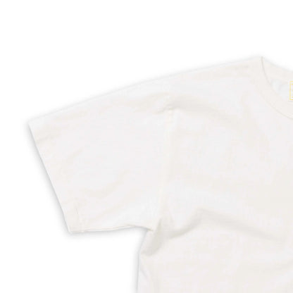 ALLLEVOL HEAVY DUTY CREW NECK T-SHIRT CROPPED - WHITE
