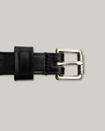 ALLEVOL NARROW BELT - BLACK x NICKEL