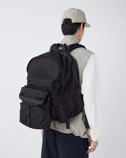 SNOW PEAK RECYCLED CORDURA BACKPACK - BLACK