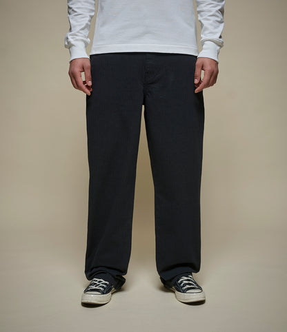 MERZ B. SCHWANEN HERRINGBONE BERLIN PANTS - CHARCOAL