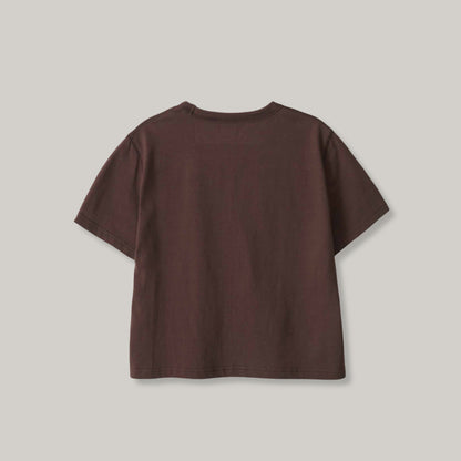 NOTHING WRITTEN BOBBA COTTON TEE - BROWN