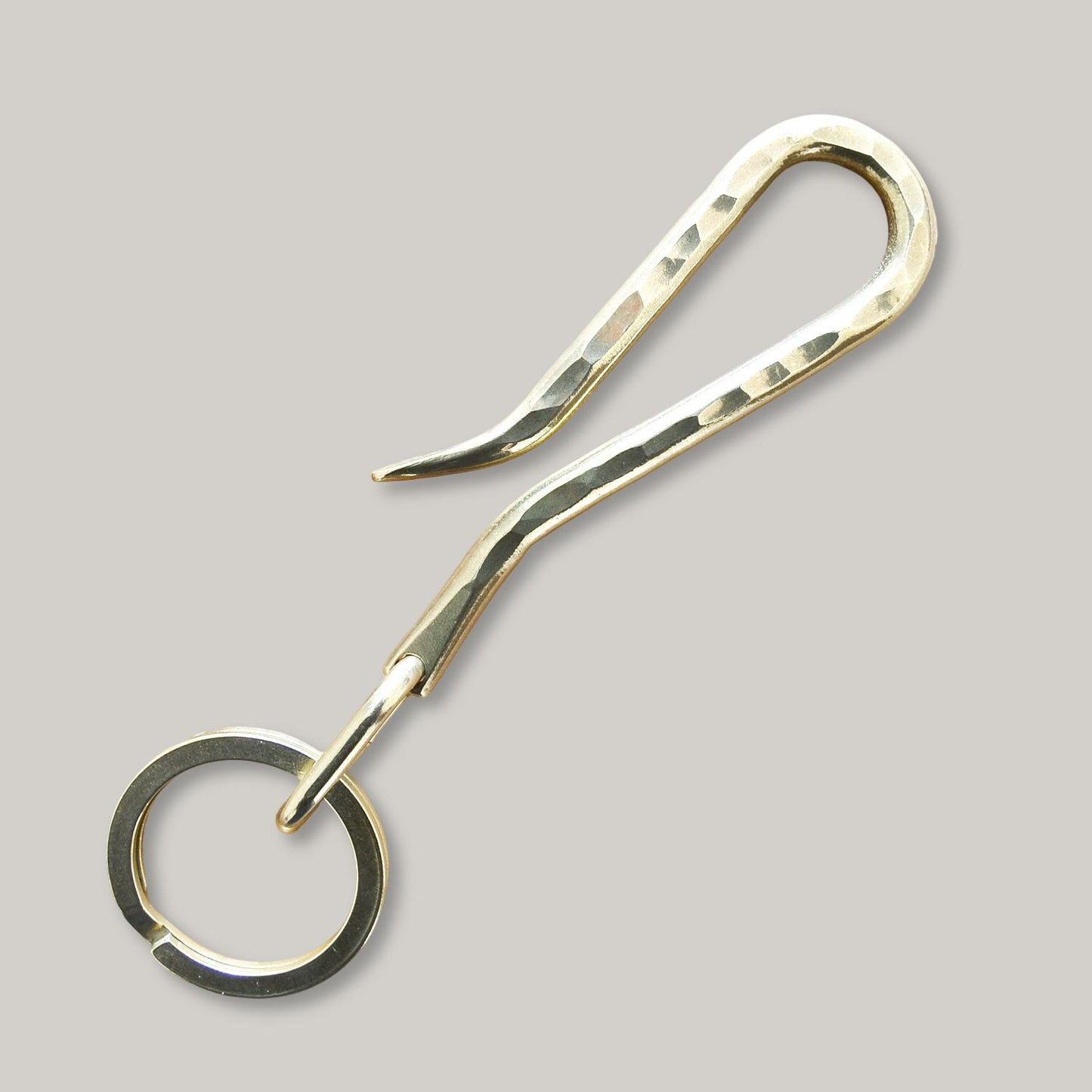 KOBASHI STUDIO BR725HMH HAND MADE HAMMERED KEY HOOK/FLAT RING