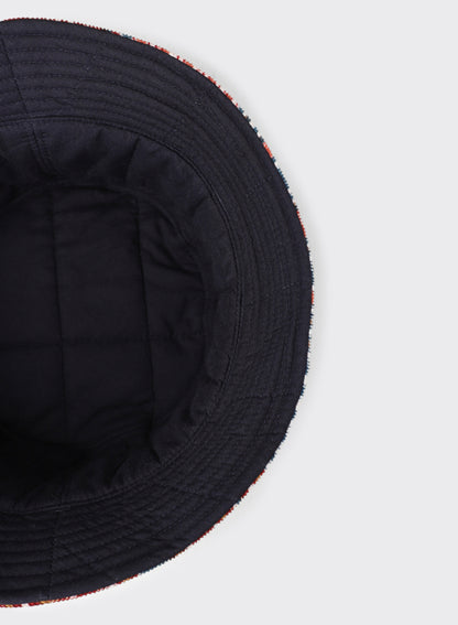 KARDO QUILTED BUCKET HAT - BP130 RED/ BLUE