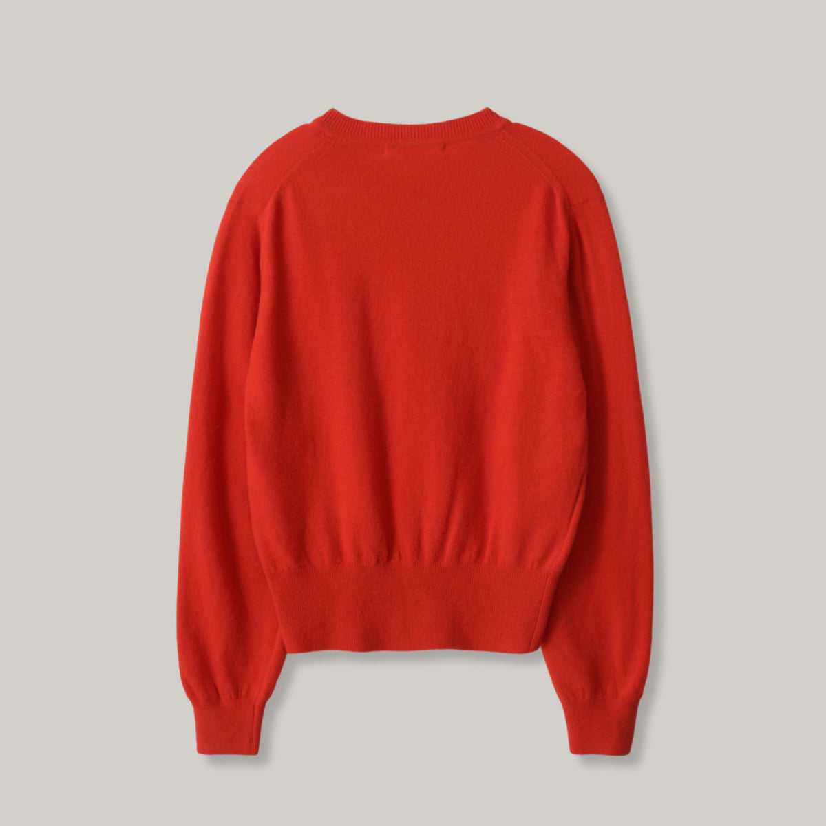 NOTHING WRITTEN EMITT WOOL ROUND CARDIGAN - RED