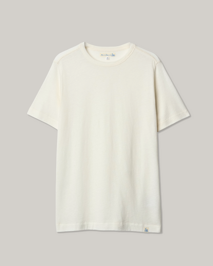 MERZ B. SCHWANEN COTTON - CASHMERE WOMEN'S T-SHIRT - NATURAL