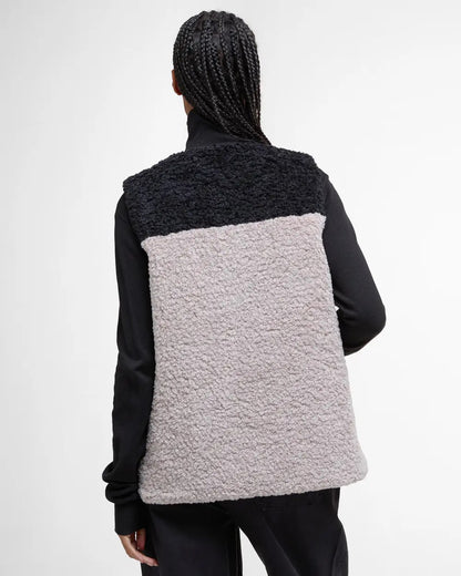 BARBOUR CATHY FLEECED LINER - NATURAL/ CAMEL/ BLACK