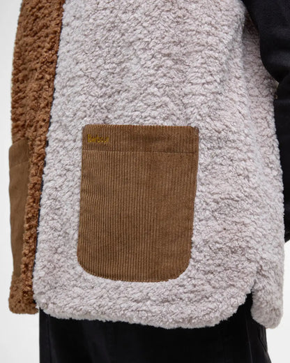 BARBOUR CATHY FLEECED LINER - NATURAL/ CAMEL/ BLACK