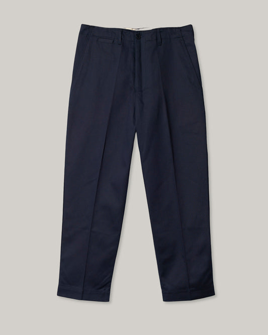 MERZ B. SCHWANEN 1920's COTTON TWILL WORKER CHINO - DARK NAVY