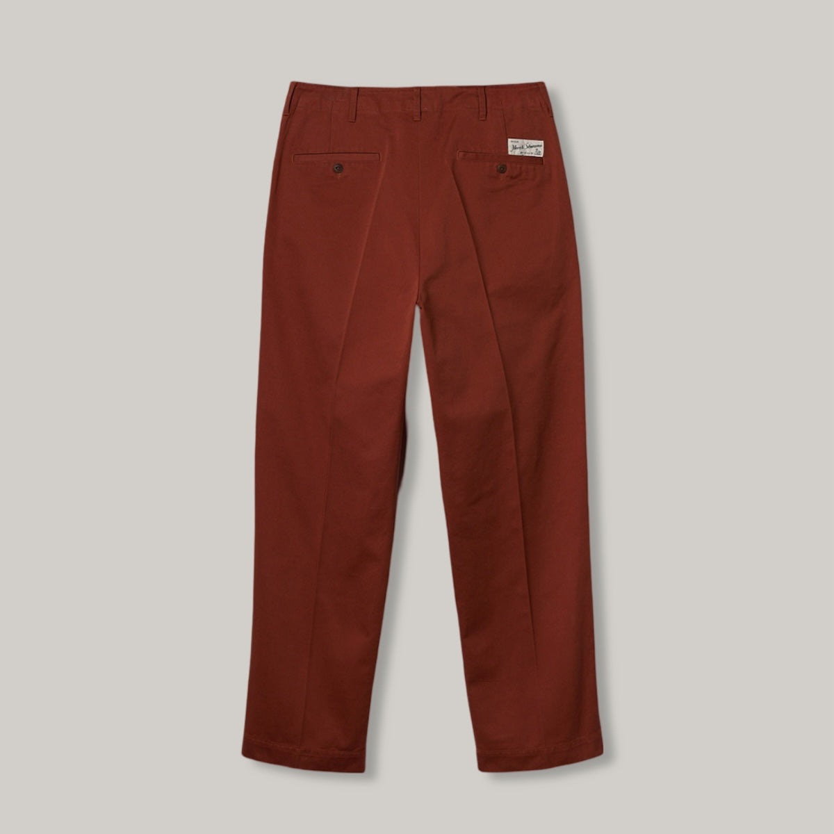 MERZ B SCHWANEN CHINO 01 TROUSER - CHESTNUT