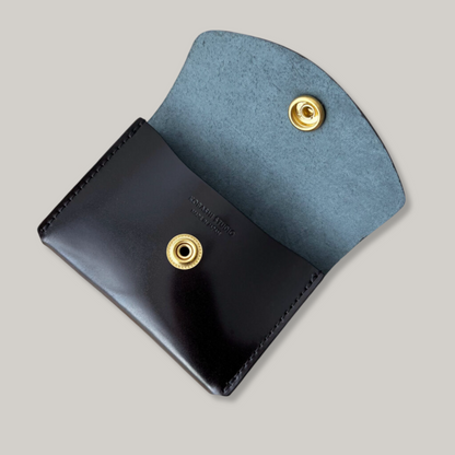 KOBASHI STUDIO CARD CASE WALLET - BLACK CORDOVAN