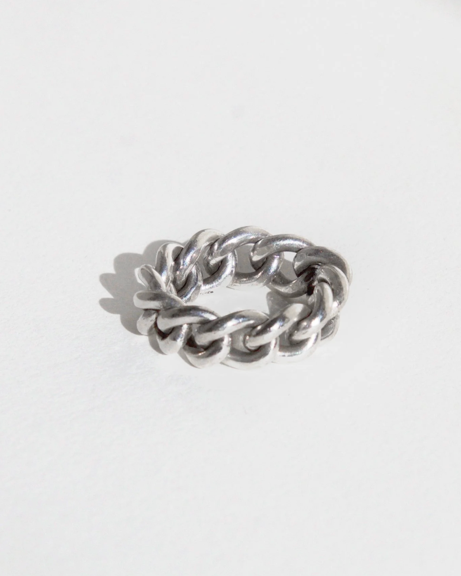 FAUST WORKSHOP CURBED RING - SILVER