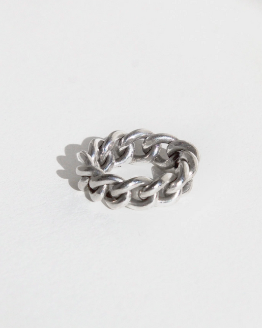 FAUST WORKSHOP CURBED RING - SILVER