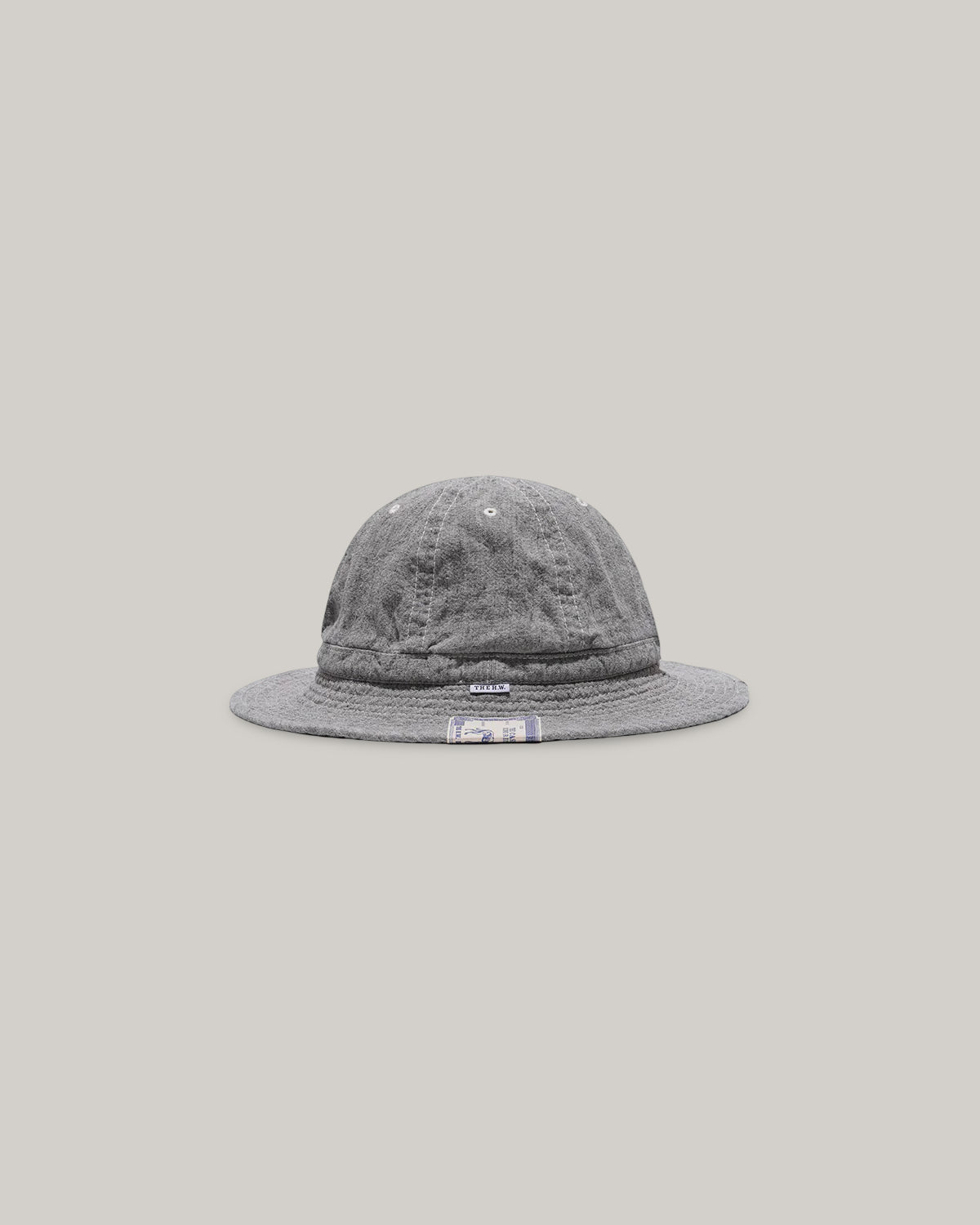 H.W. DOG & CO. LINEN FATIGUE HAT - LIGHT GREY