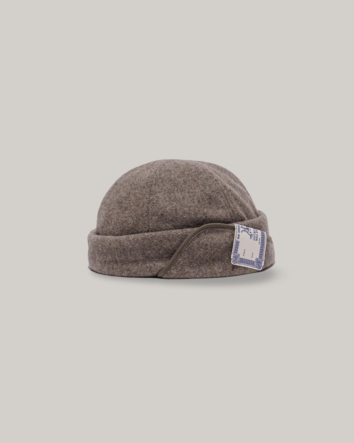 H.W. DOG & CO. FLAP ROLL CAP - BEIGE