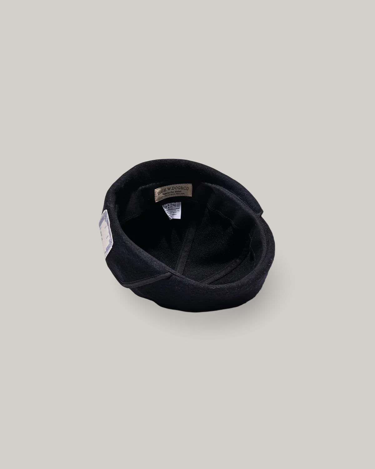H.W. DOG & CO. FLAP ROLL CAP - BLACK