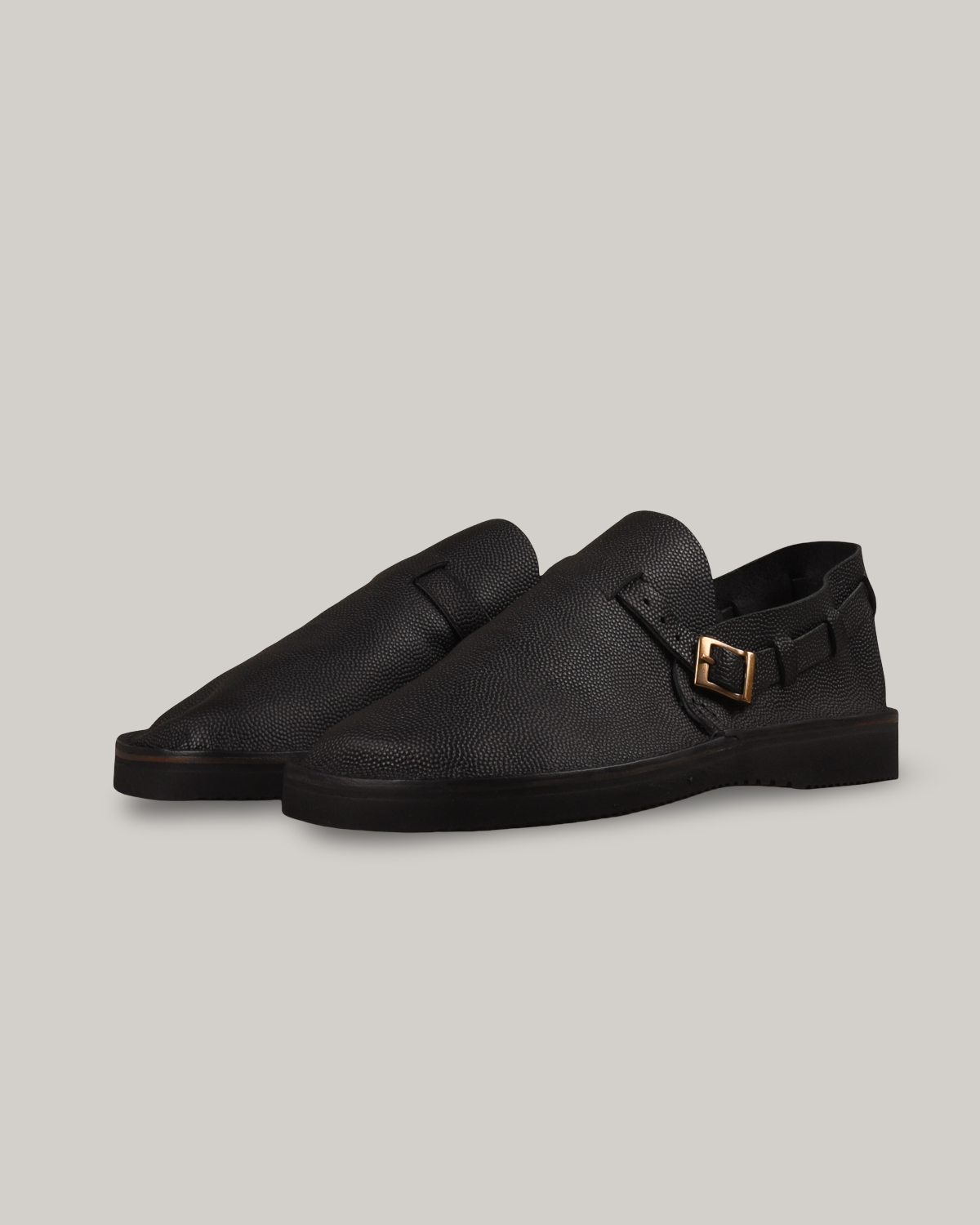 FRACAP R005 SLIP ON SHOE - BLACK ARANCIA
