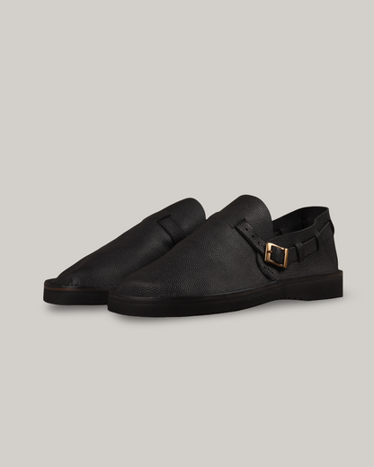 FRACAP R005 SLIP ON SHOE - BLACK ARANCIA