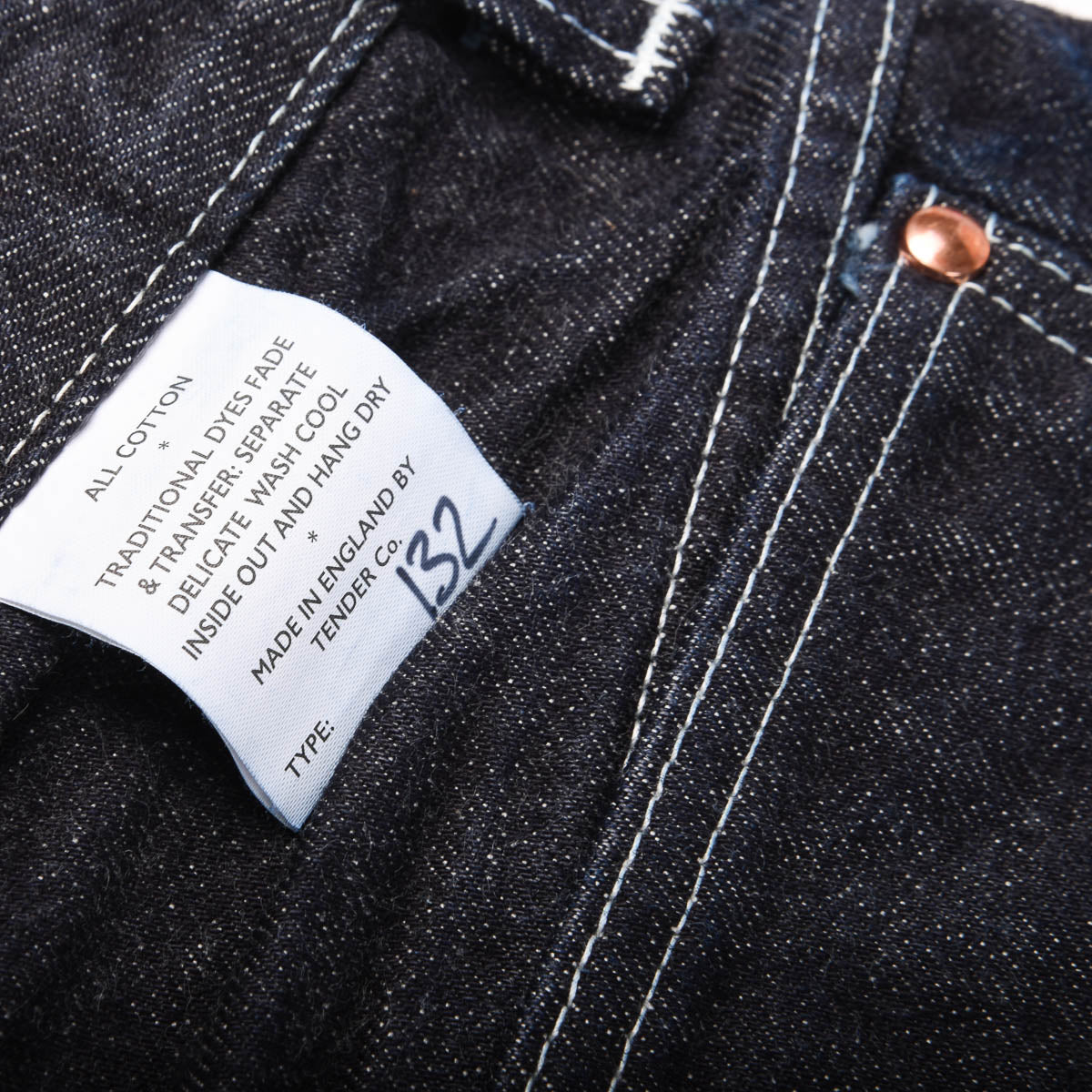 TENDER 132 WIDE JEANS - RINSED