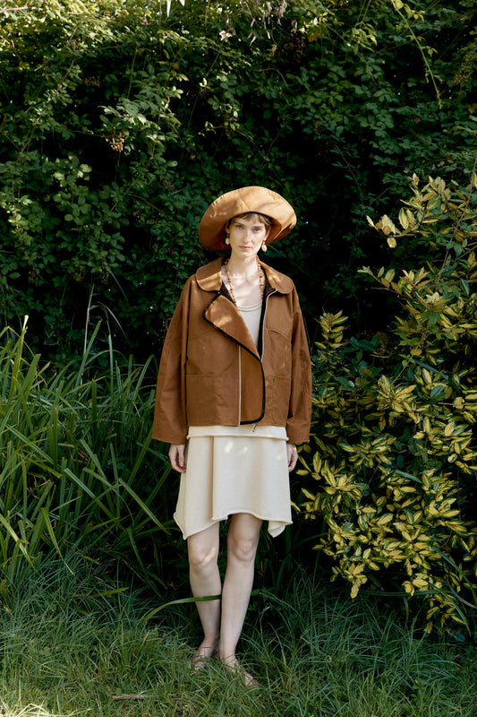 CAWLEY BRITISH OILSKIN SUN HAT - GOLD