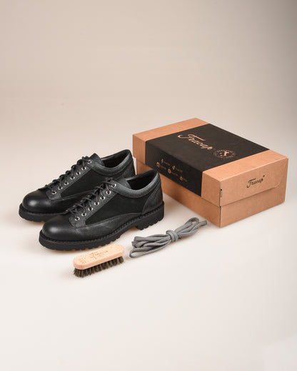 FRACAP EXPLORER G202 SHOE - BLACK ARANCIA/ CALF SUEDE