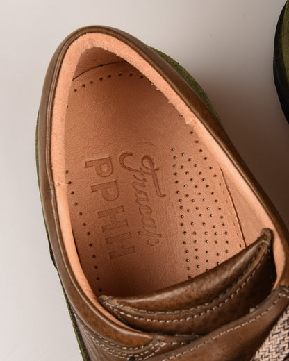 FRACAP MA187 SHOE - OLIVE / SUEDE