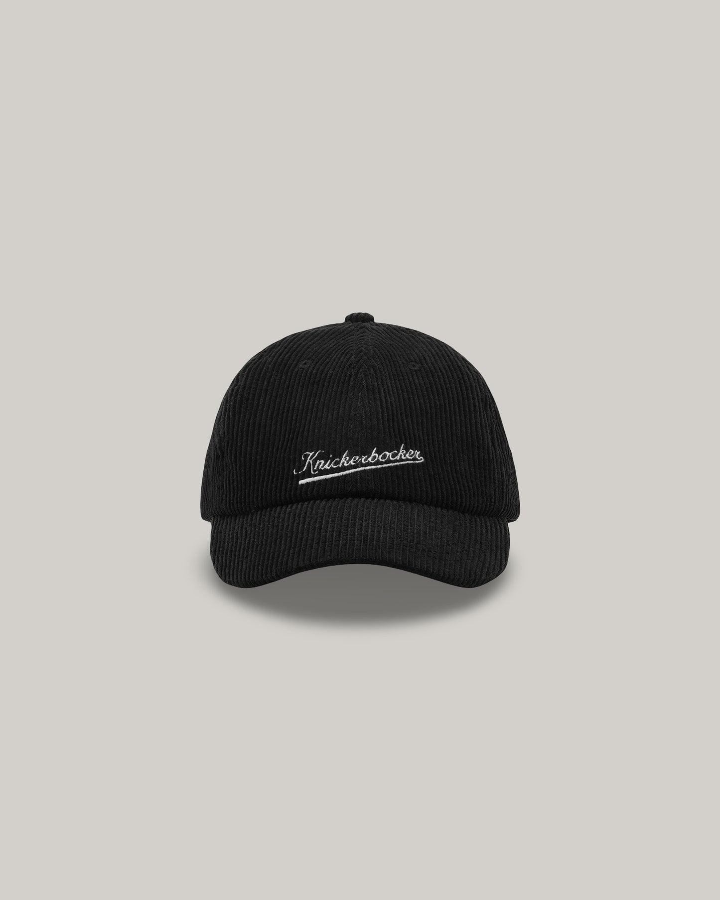 KNICKERBOCKER STADIUM CORDUROY CAP - BLACK