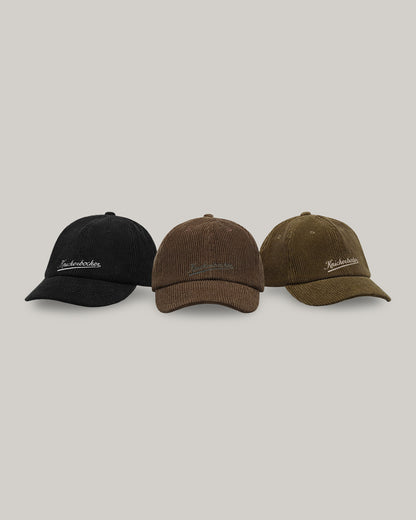 KNICKERBOCKER STADIUM CORDUROY CAP - BLACK
