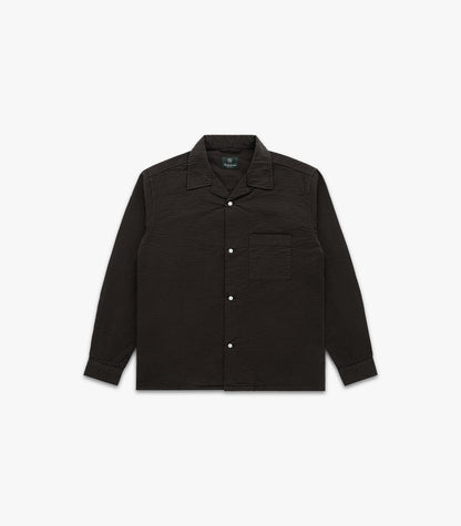 FULTON SEERSUCKER SHIRT - BROWN