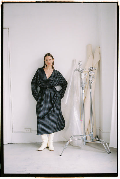 A BRONZE AGE GRAMERCY DRESS - CHELSEA PLAID