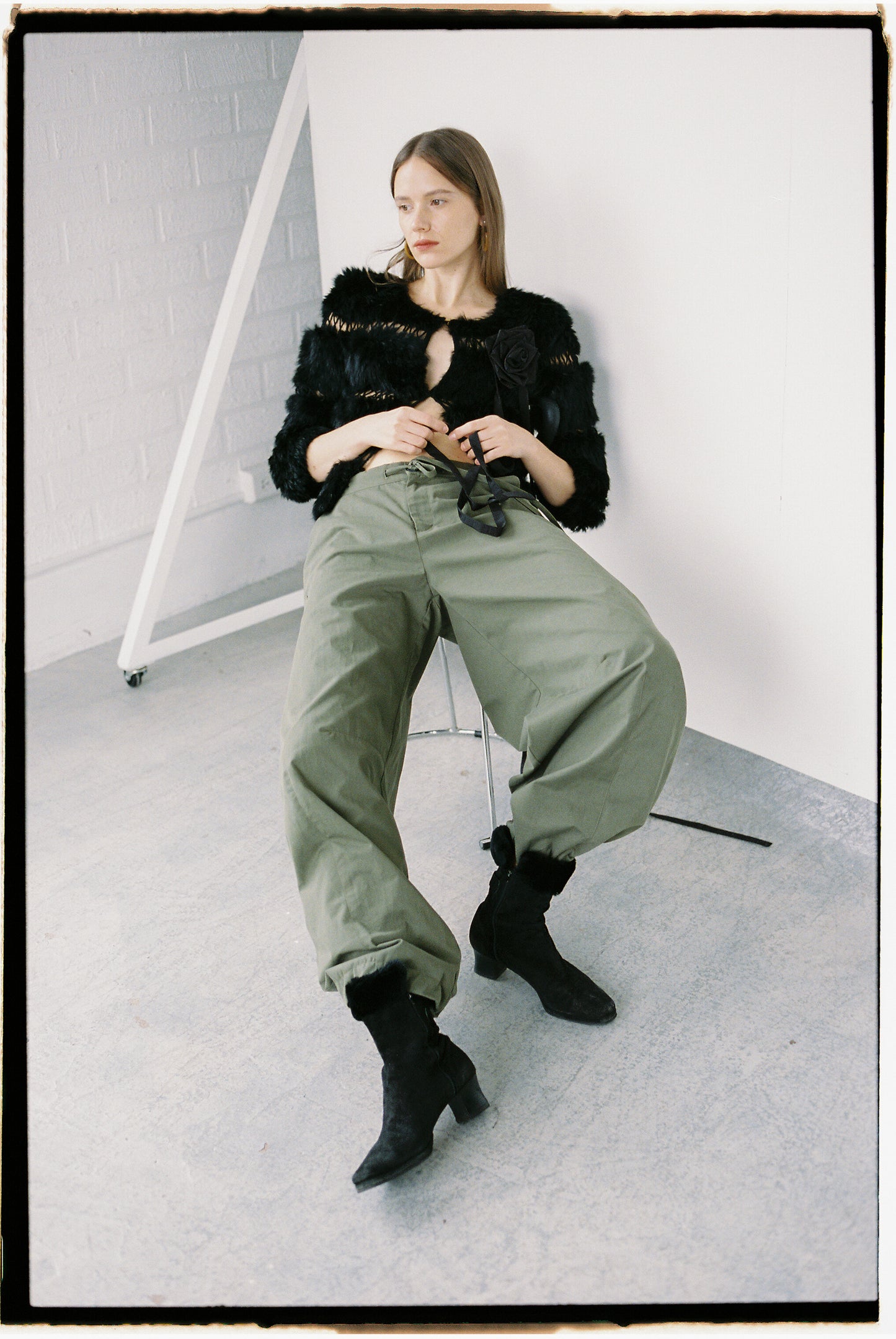 A BRONZE AGE GREENWICH PANT - ARMY TWILL